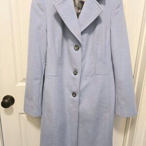 Brand new Calvin klien wool coat. Size 6. Powder blue.